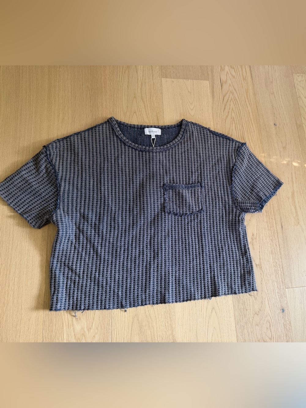 Bohme Amaya Knit Tee in Navy
